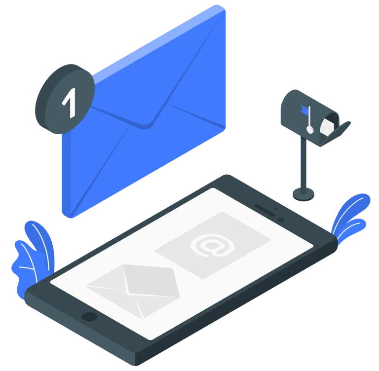 Vector illustration of contact us. 