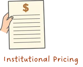 A cartoon illustration showing a price document